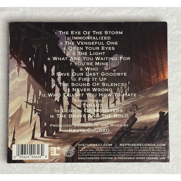 Disturbed – Immortalized CD Deluxe Edition 2015 Digipak w/ Bonus Tracks - Picture 2 of 7